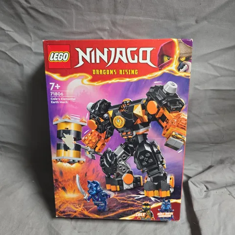 LEGO NINJAGO DRAGONS RISING: COLE'S ELEMENTAL EARTH MECH (71806) – BOXED