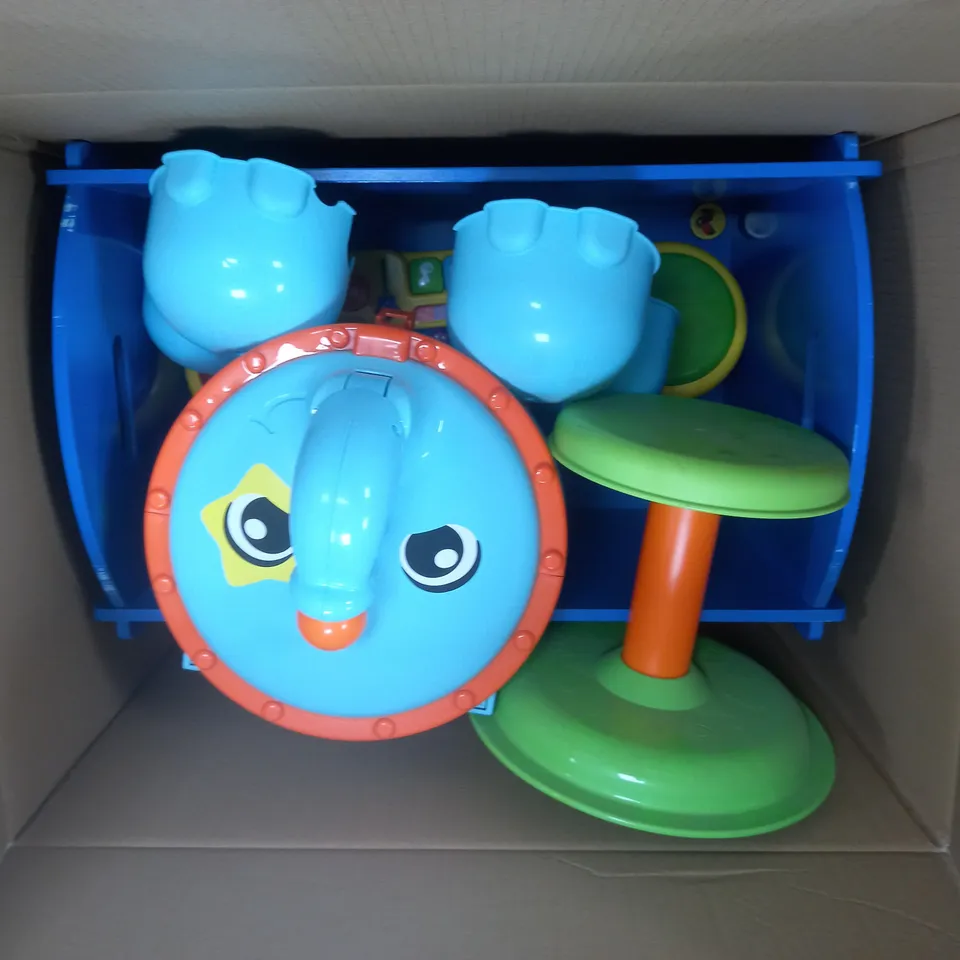 BOXED DOLLS CRIB WITH TOYS