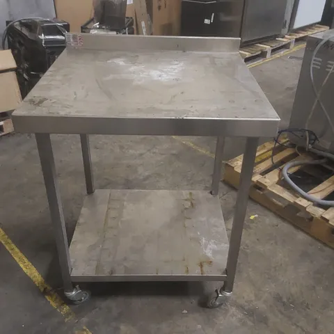 STAINLESS STEEL COMMERCIAL PREP TABLE