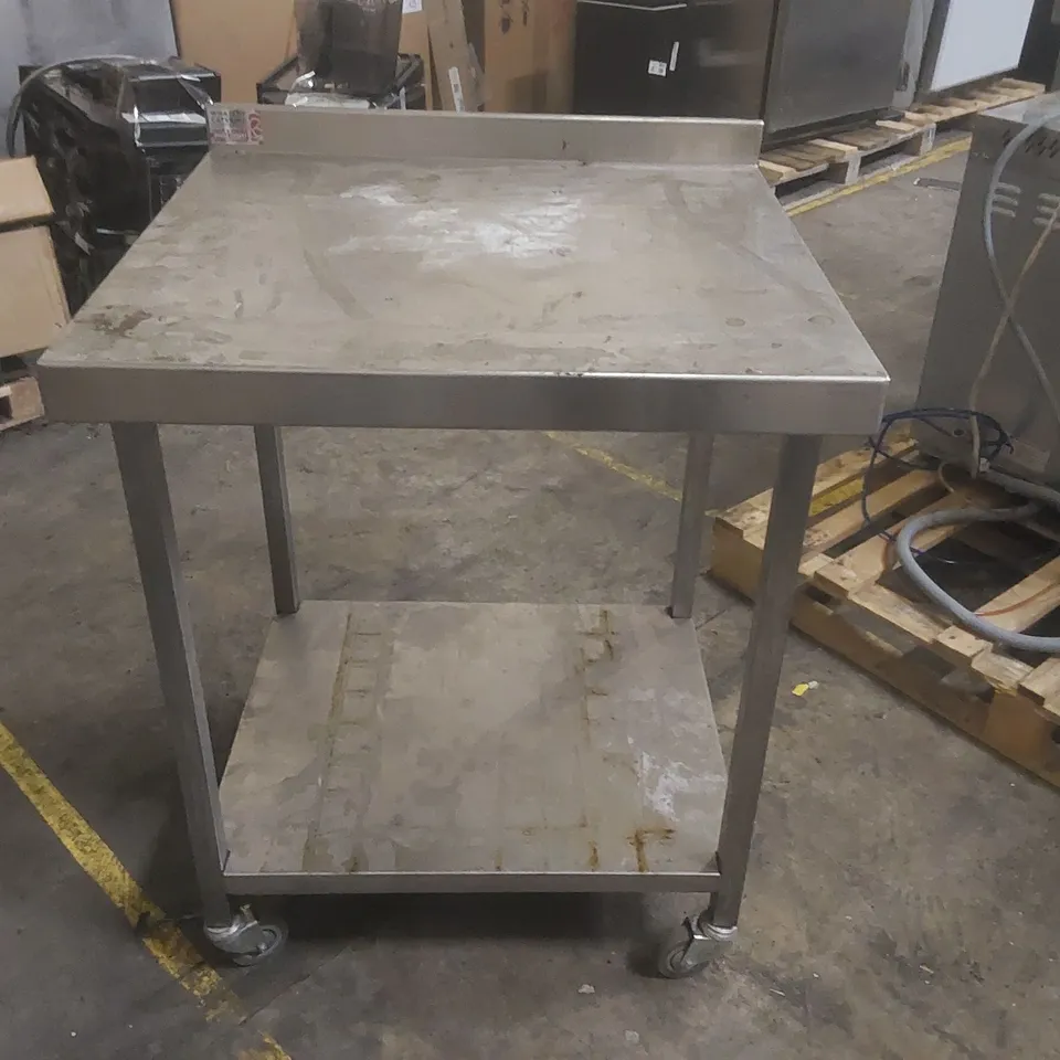 STAINLESS STEEL COMMERCIAL PREP TABLE
