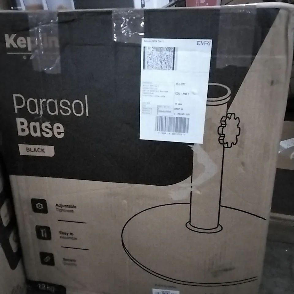 BOXED PARASOL BASE BLACK