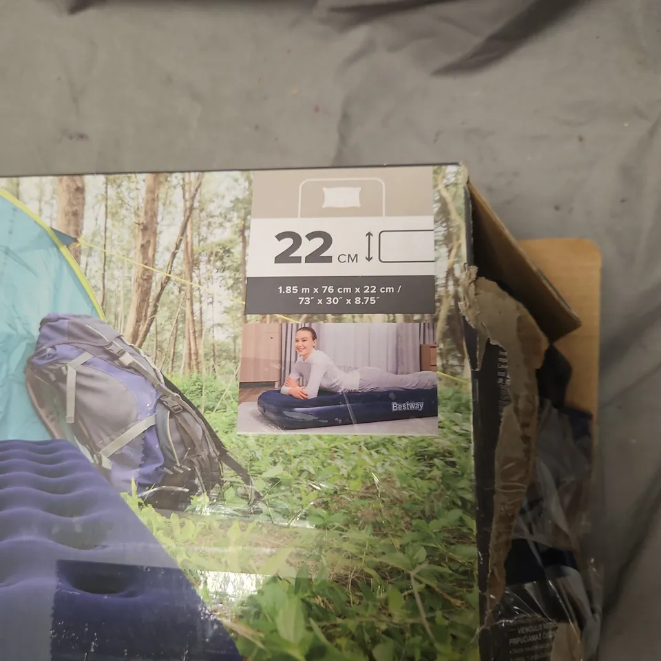 BESTWAY CAMPING AIR MATTRESS – 185 X 76 X 22 CM (22 CM THICK) – BOXED