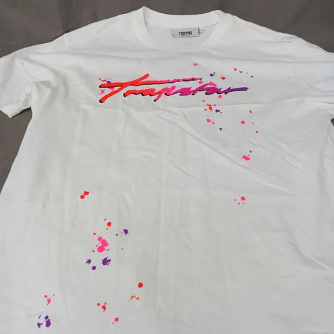 TRAPSTAR GRAPHIC TEE - SIZE LARGE