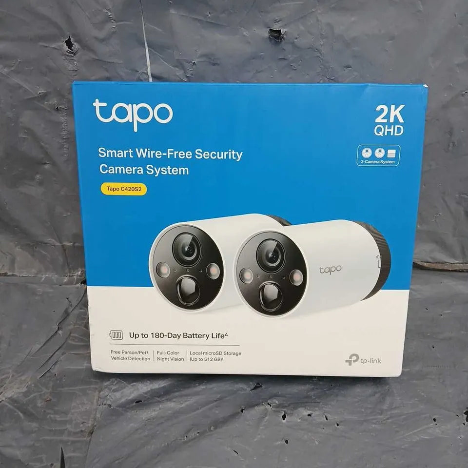 TAPO C420S2 OUTDOOR BATTERY CAM 2-PACK