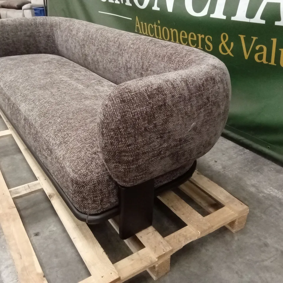 DANETTI FLORENCE MOCHA CHUNKY WEAVE 3 SEATER SOFA RRP £1429
