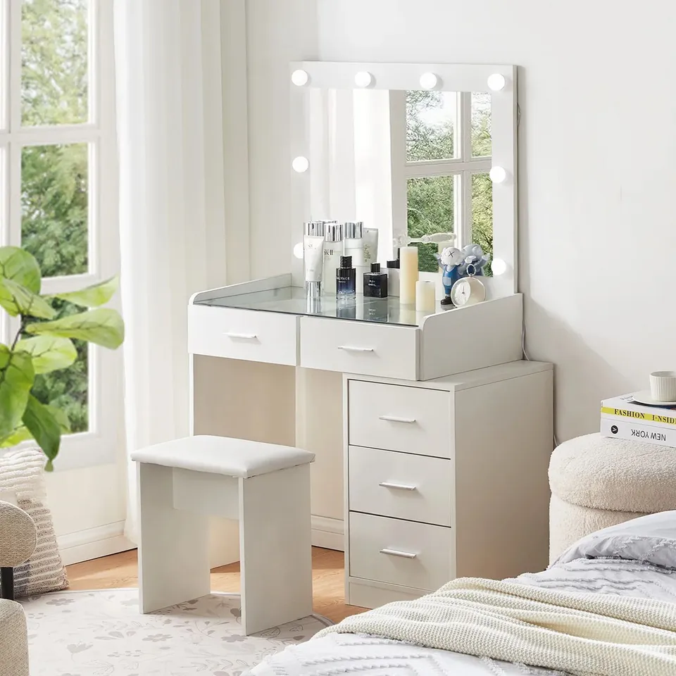 BOXED AURORA DRESSING TABLE WITH MIRROR (3 BOXES)