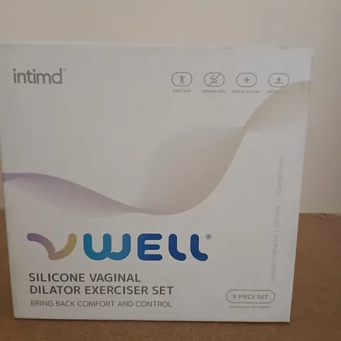 INTIMD WELL SILICONE VAGINAL DILATOR EXERCISER SET – 5 PIECE SET