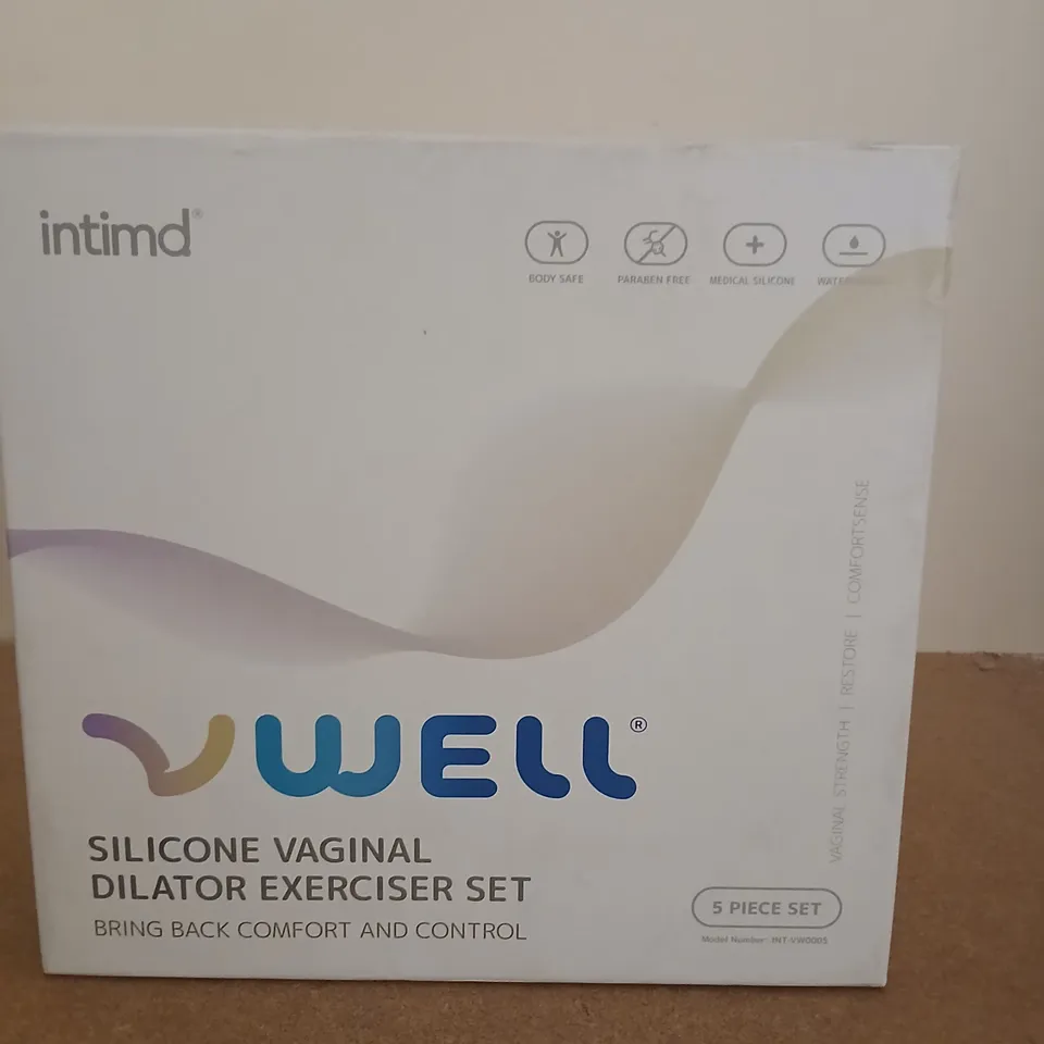 INTIMD WELL SILICONE VAGINAL DILATOR EXERCISER SET – 5 PIECE SET