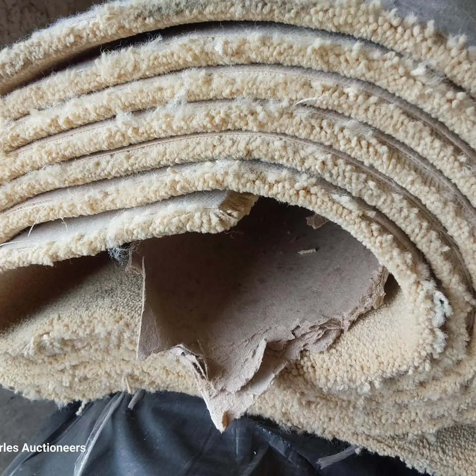 ROLL OF QUALITY LUXURIA VELVET PAVALOVA CARPET 4M × 4M APPROXIMATELY 