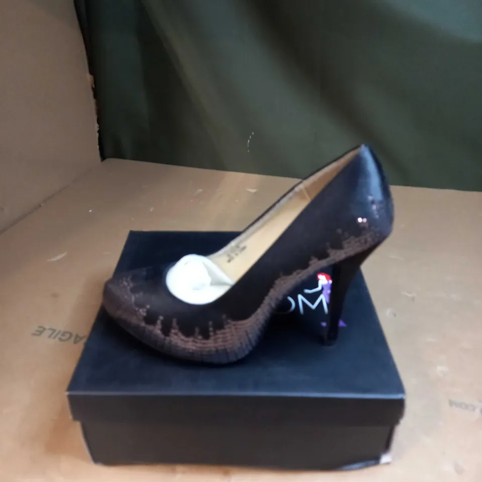 RUBY PROM SEQUIN STILETTO HEEL SHOES SIZE 7