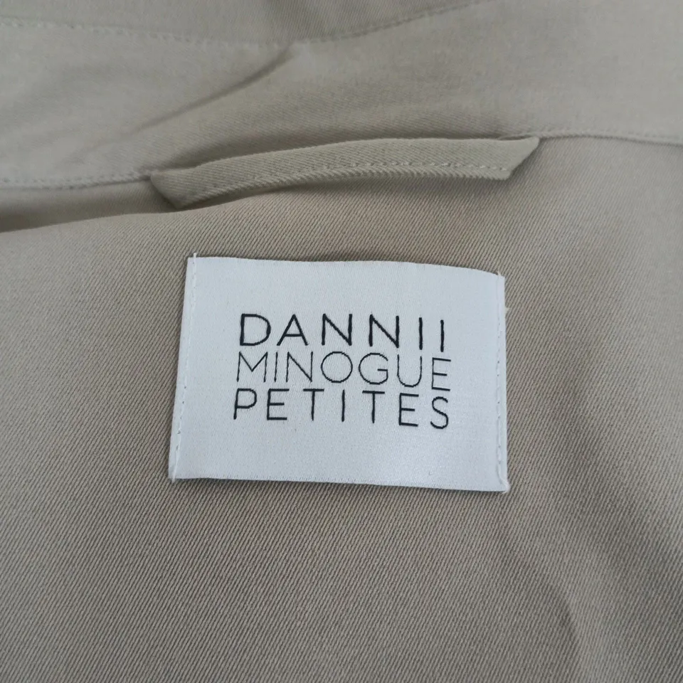 DANNI MINOGUE PETITES BEIGE TRENCH COAT
