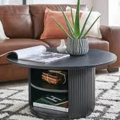 BOXED CARINA COFFEE TABLE - BLACK (1 BOX)
