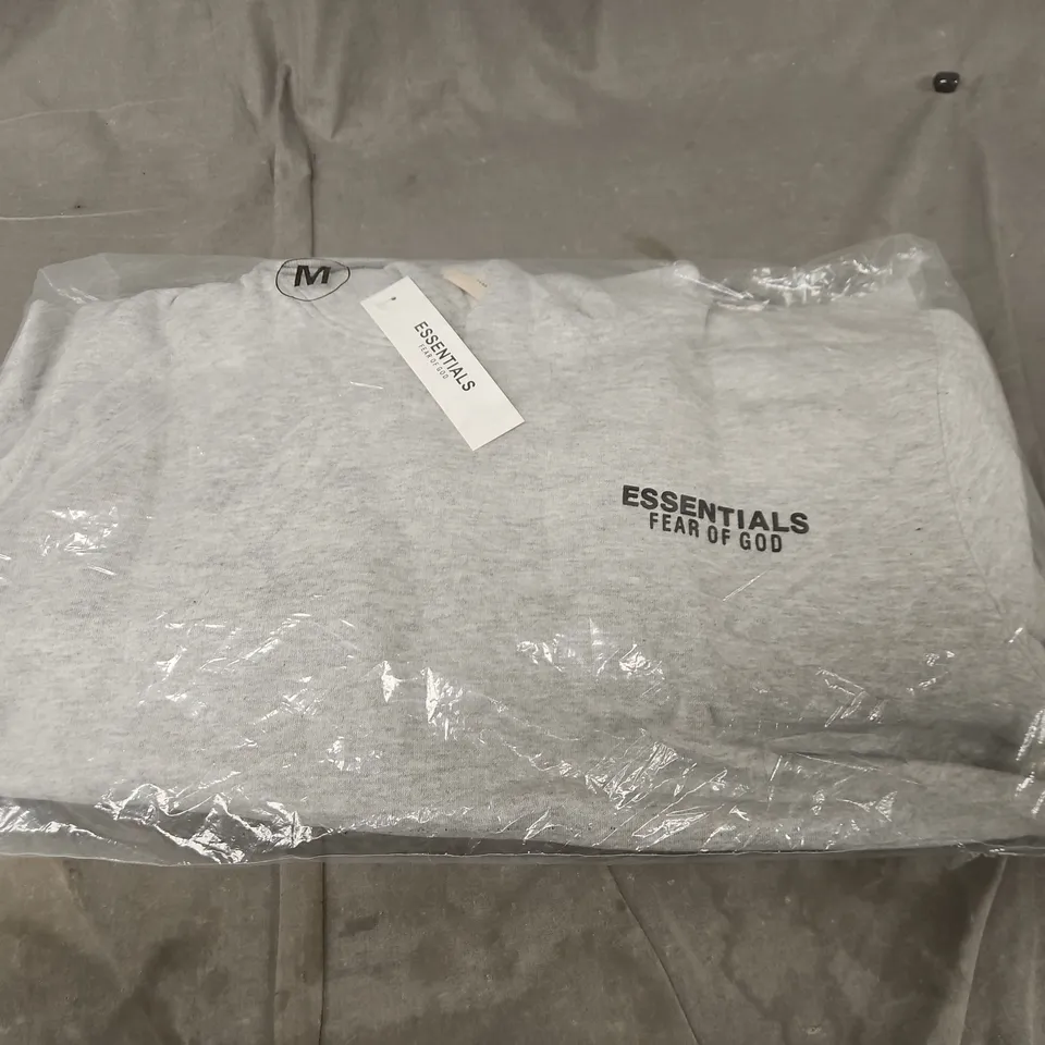 ESSENTIALS FEAR OF GOD HOODIE - GREY - SIZE M