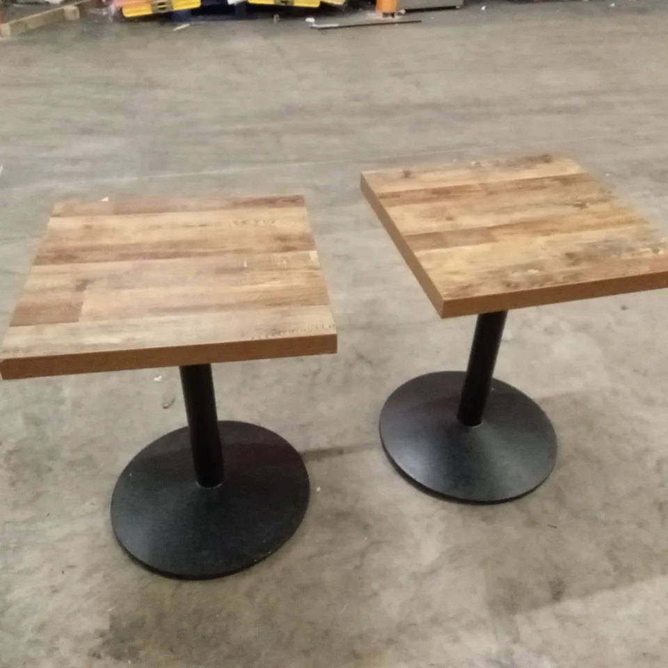 SET OF 2 SQUARE RESTERAUNT TABLES