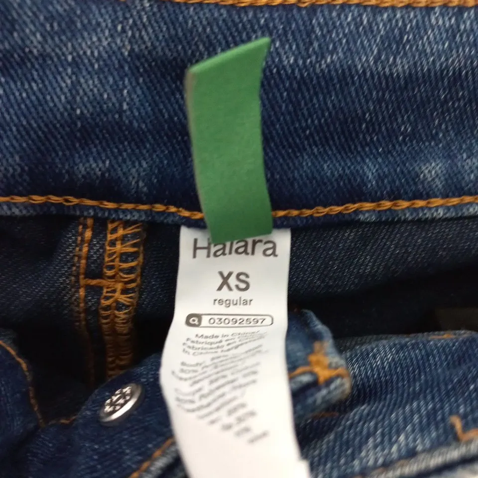 HALARA WOMEN’S DENIM JEANS XS (REGULAR) – WIDE-LEG