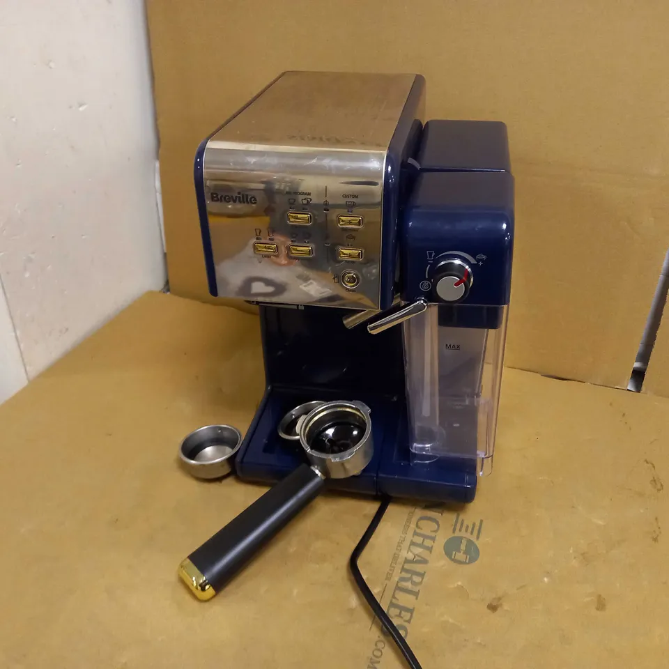 BREVILLE ONE-TOUCH COFFEEHOUSE COFFEE MACHINE - NAVY BLUE