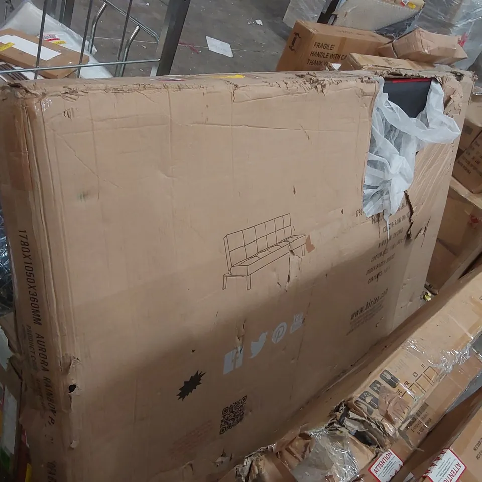 BOXED 3 SEATER CLIC CLAC SOFA BED