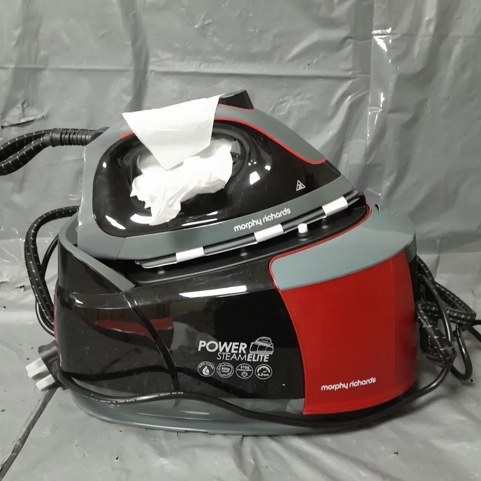 MORPHY RICHARDS POWER STEAMELITE PLUS 332013 STEAM GENERATOR IRON - RED RRP £229