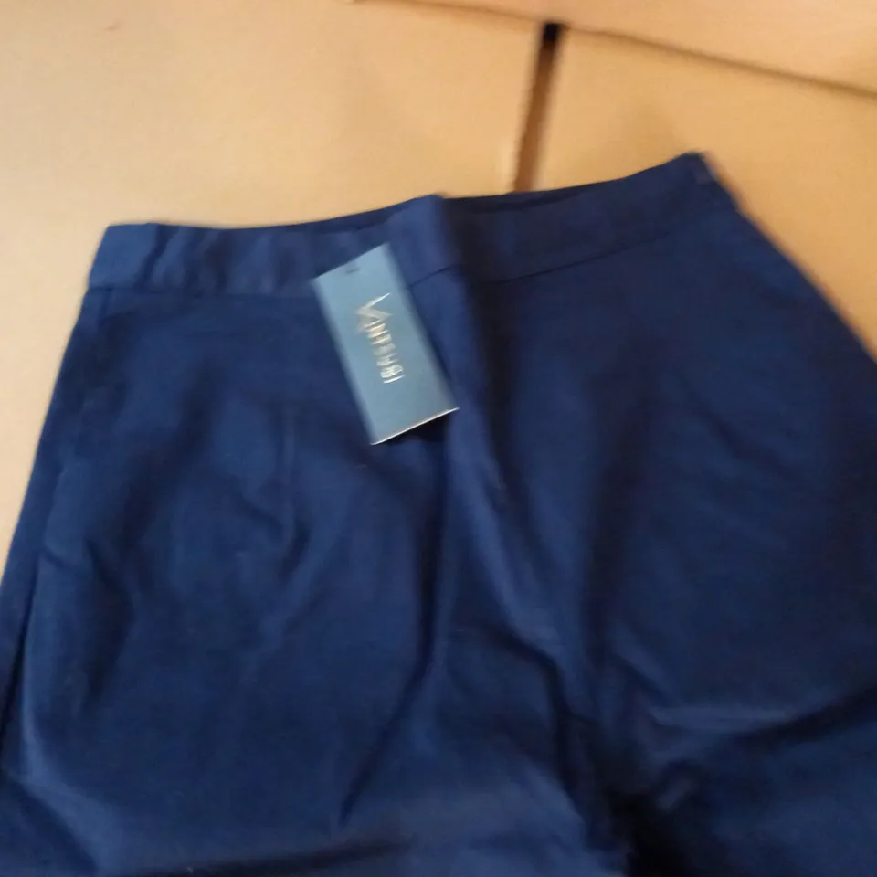 KINTSUGI NAVY TROUSERS WITH SIDE ZIP - 10