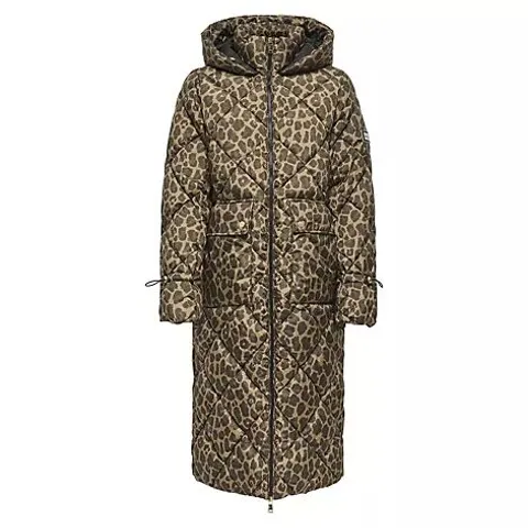 ONLY ASTI LEOPARD PUFFER COAT