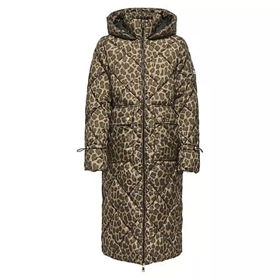 ONLY ASTI LEOPARD PUFFER COAT