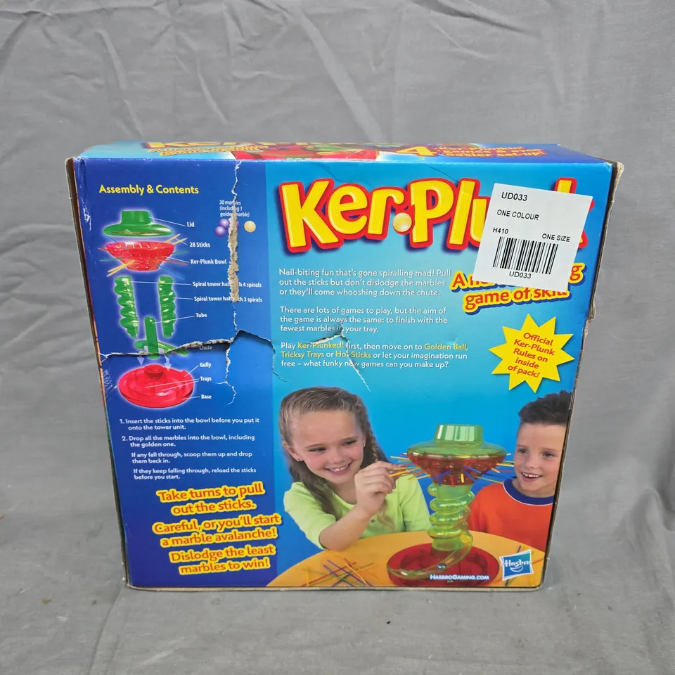 BOXED KERPLUNK GAME FROM HASBRO GAMING RRP £19.99