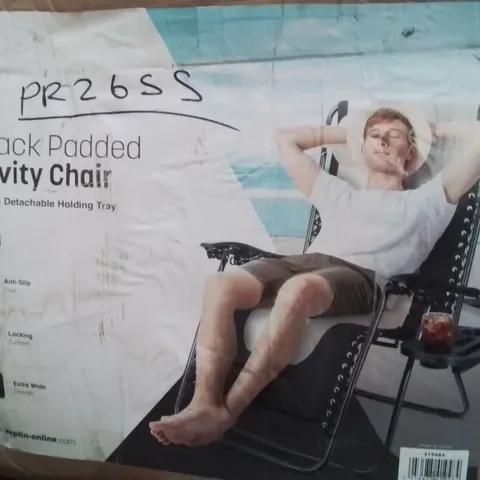BOXED KEPLIN 2 PACK PADDED GRAVITY CHAIR