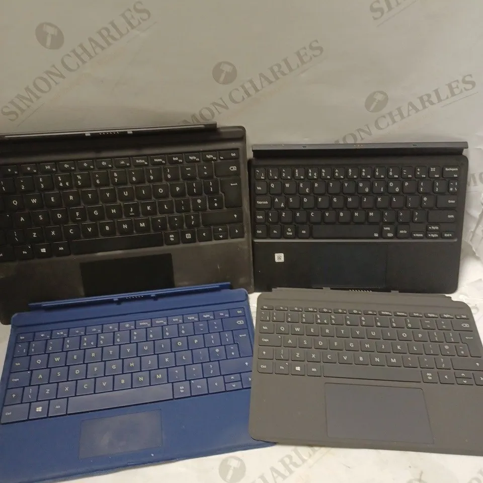APPROXIMATELY 10 ASSORTED MICROSOFT SURFACE KEYBOARD ATTACHMENTS 