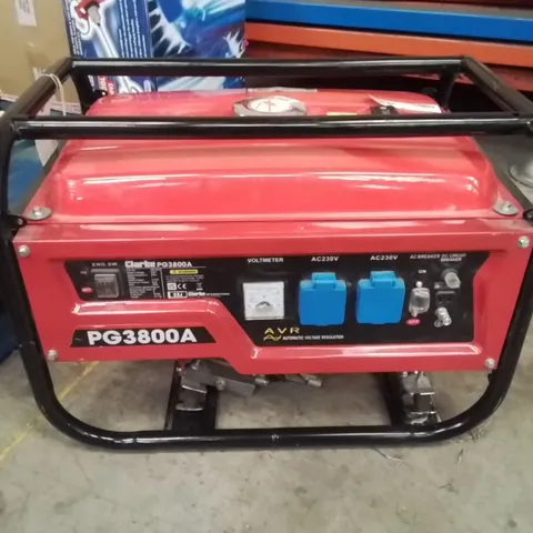 CLARKE PETROL GENERATOR PG3800A (SPARES AND REPAIRS)