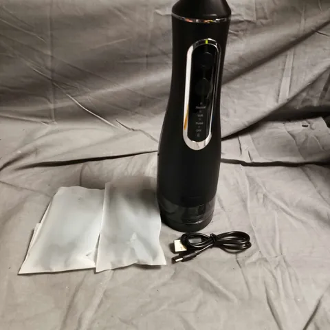 WATER FLOSSER BV-612 – HANDHELD DENTAL IRRIGATION DEVICE WITH USB CHARGING CABLE