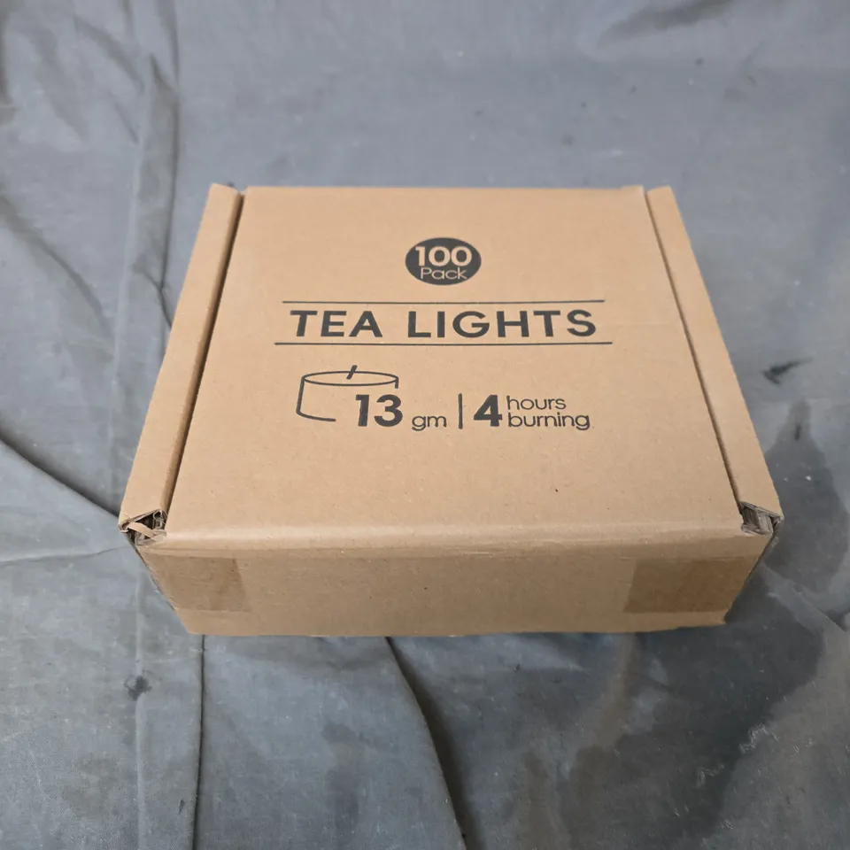 BOXED 100 PACK OF TEALIGHTS