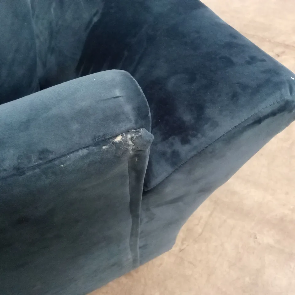 LEILA FABRIC 3 SEATER SOFA - NAVY RRP £649