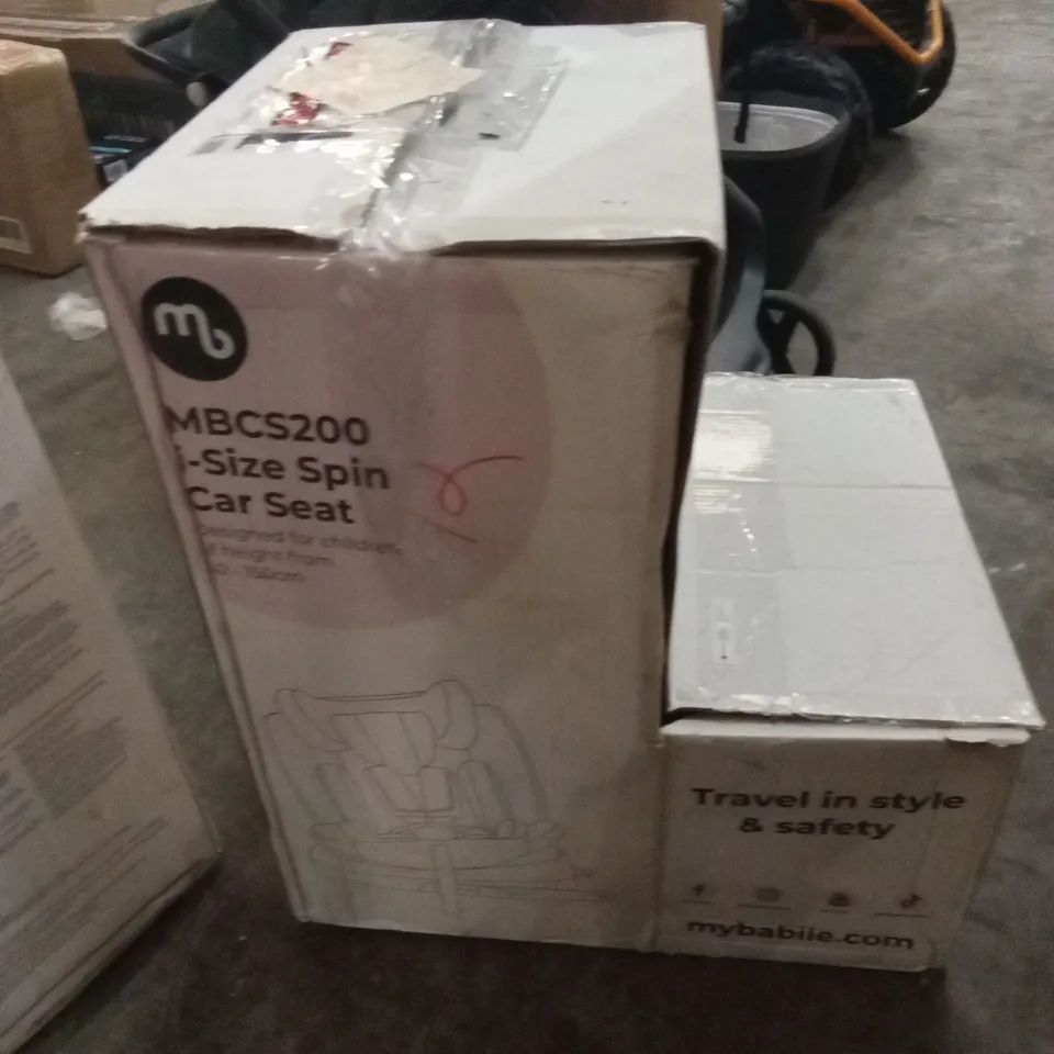 BOXED MY BABIIE MBCS200 I-SIZE SPIN CAR SEAT 