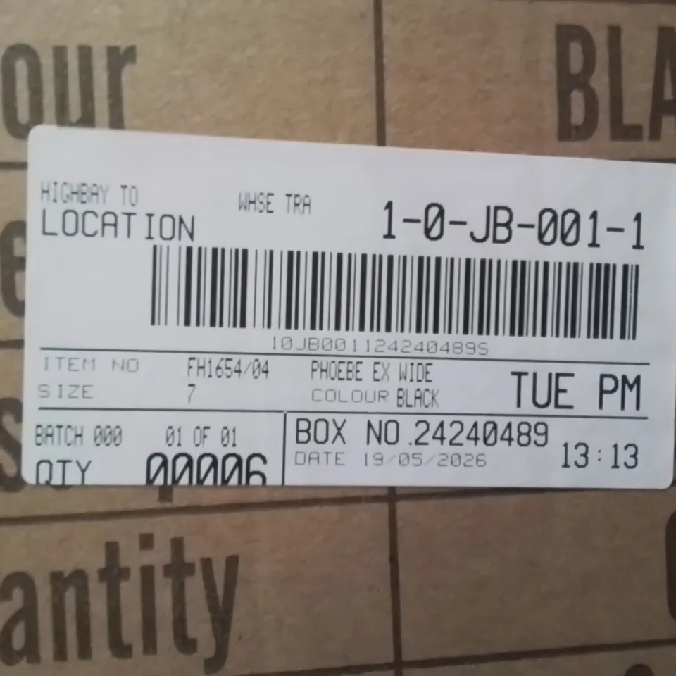 BOXED BRAND NEW APPROXIMATELY 6 SIMPLY BE PHEOBE WIDE SHOES BLACK SIZE 7