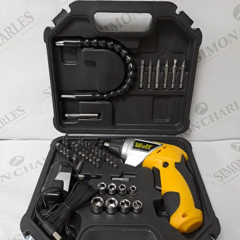 BOXED WOLF 3.6V CORDLESS SCREWDRIVER KIT