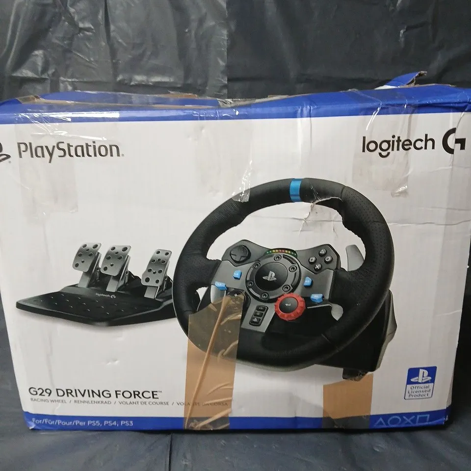 BOXED LOGITECH G29 DRIVING FORCE RACING WHEEL FOR PS5, PS4, PS3 