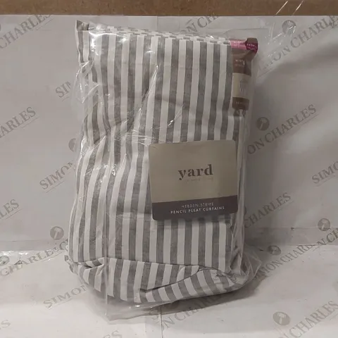 BAGGED TEFFANY COTTON PINCH PLEAT CURTAIN PANEL PAIR - 229 x 229cm