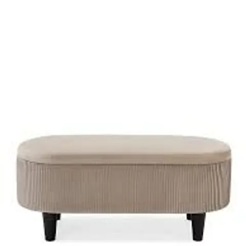 BOXED SERENITY PLEATED OTTOMAN - COLLECTION ONLY