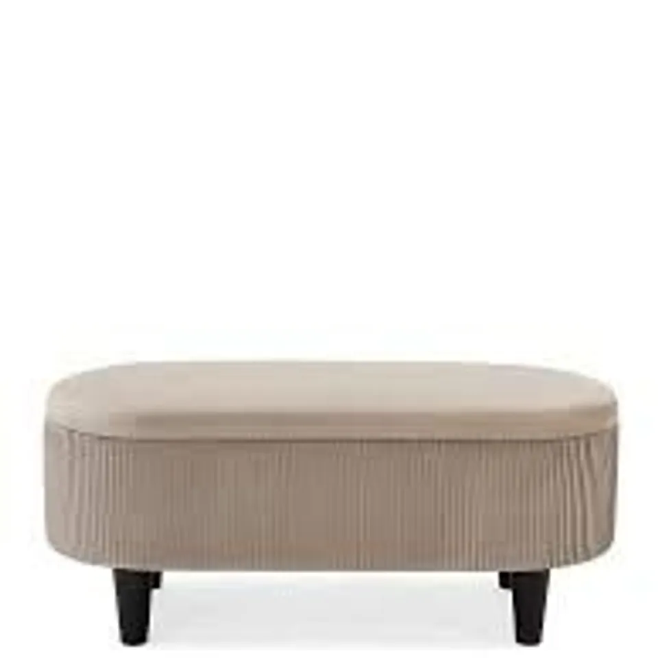 BOXED SERENITY PLEATED OTTOMAN - COLLECTION ONLY