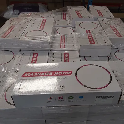 PALLET OF APPROXIMATELY 220 WEIGHTED MASSAGE HOOPS