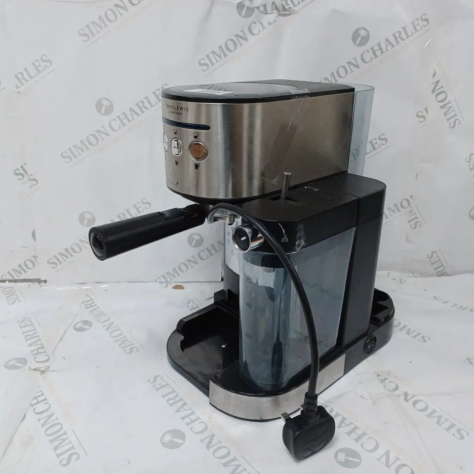 JOHN LEWIS PUMP ESPRESSO COFFEE MACHINE 