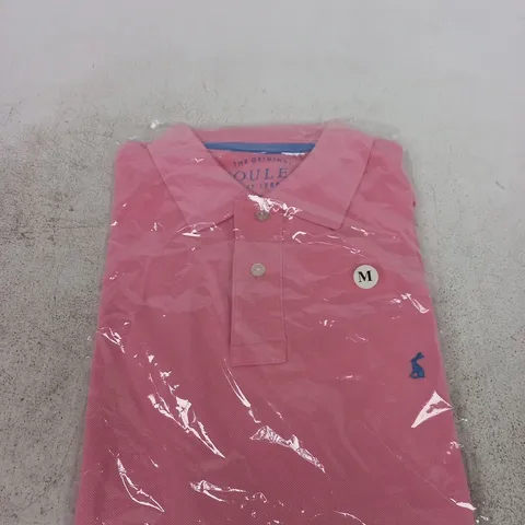 BAGGED JOULES POLO SHIRT – PINK – MEN'S SIZE M 