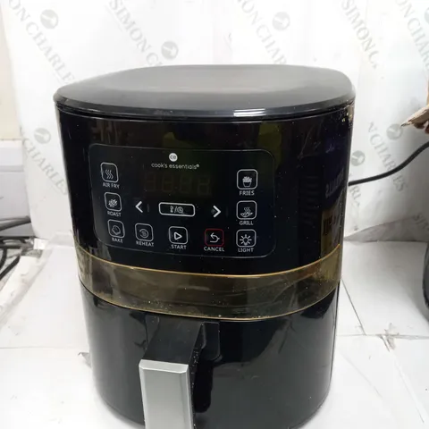 COOK'S ESSENTIALS 4L AIR FRYER IN BLACK