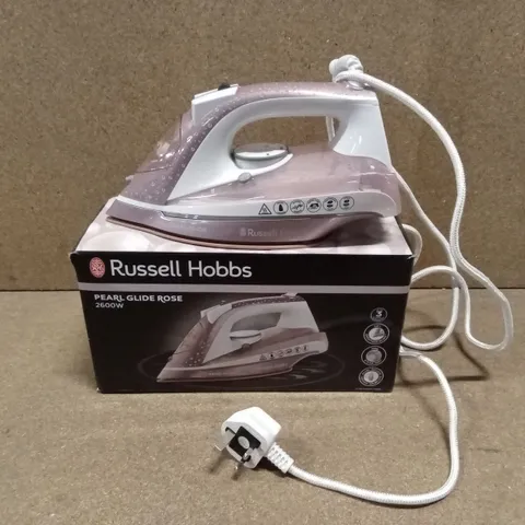 BOXED RUSSELL HOBBS PEARL GLIDE ROSE 2600W STEAM IRON