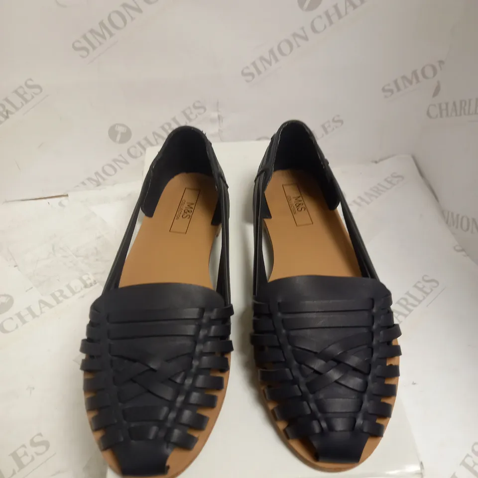 M&S COLLECTION SLIP ON WEAVED SANDALS UK4
