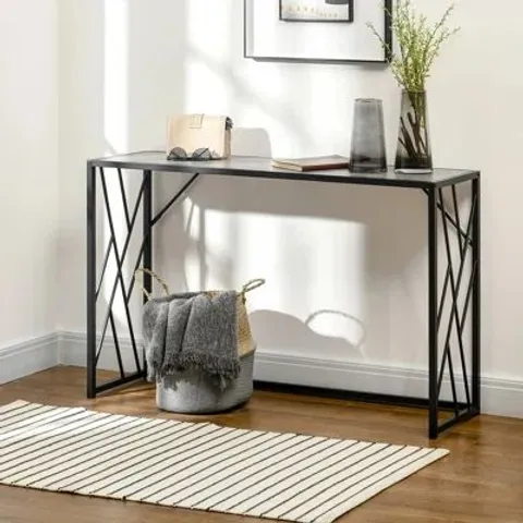 BOXED 120CM CONSOLE TABLE FOR HALLWAY LIVING ROOM FURNITURE, SLIM ENTRYWAY TABLE