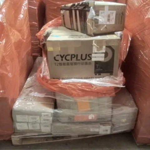 PALLET OF ASSORTED HOUSEHOLD GOODS AND PRODUCTS TO INCLUDE;ROWING MACHINE, BLDC MOTOR DRIVE SMART BIKE TRAINER AND OTHER ASSORTED ITEMS...