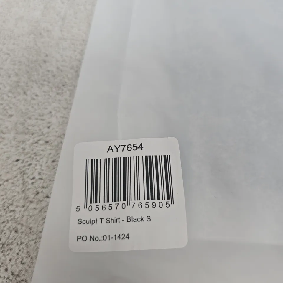 BAGGED AYBL SCULPT T SHIRT – BLACK, SIZE S