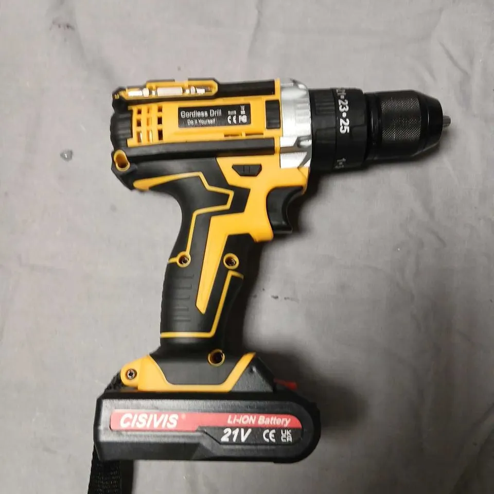 CISVIS CORDLESS DRILL 21V LI-ION BATTERY