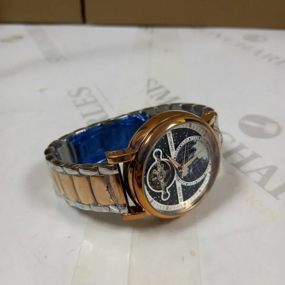 HELMA DH AUTOMATIC TOURBILLON MOVEMENT WORLD VIEW MEN'S WATCH RRP £750
